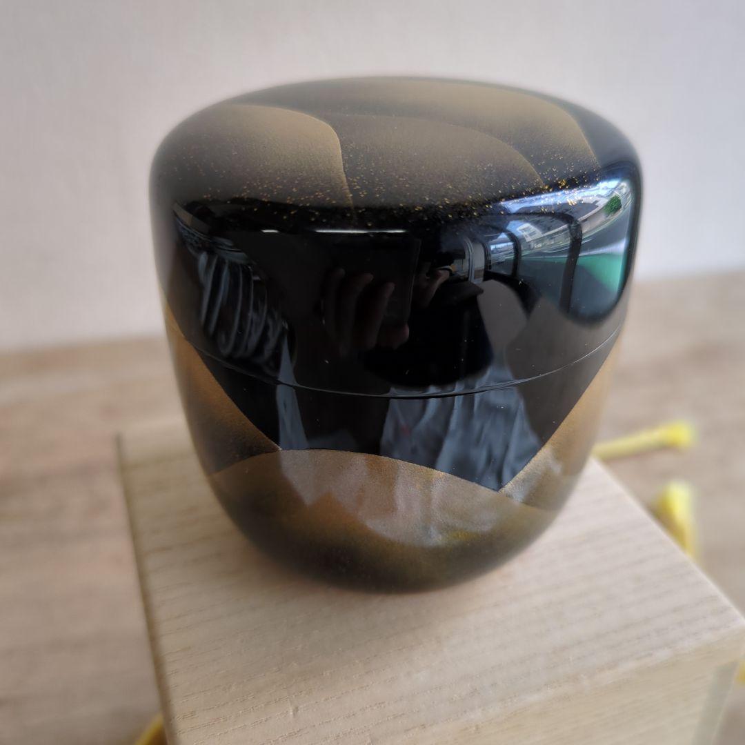 棗 大棗 大角裕二 遠山 茶道具 木箱 茶道 抹茶 お点前 木製 漆器 蒔絵