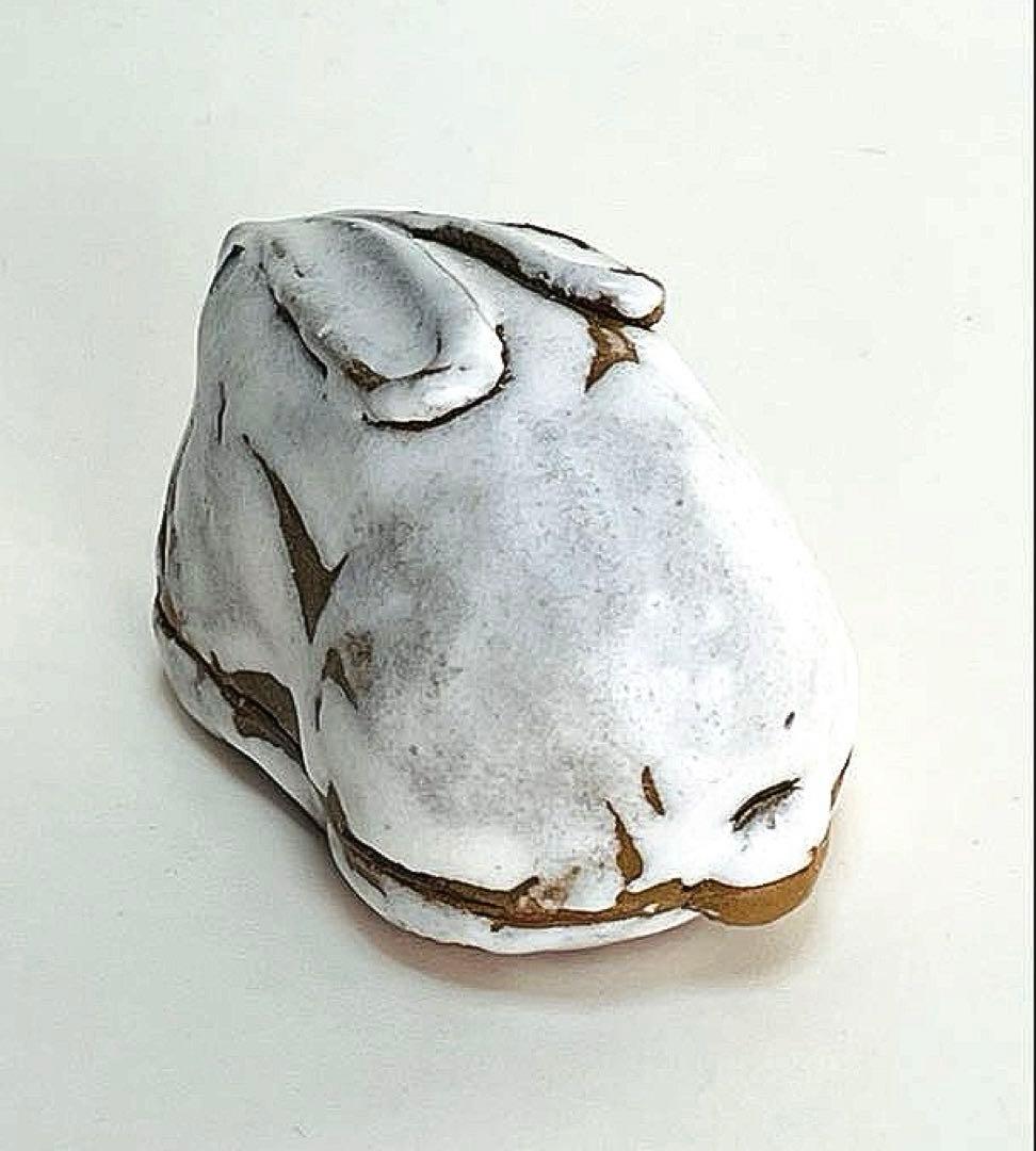 新品未使用　香合　勝尾青龍洞・龍兎　香合　鬼萩釉　茶道具 共箱付き