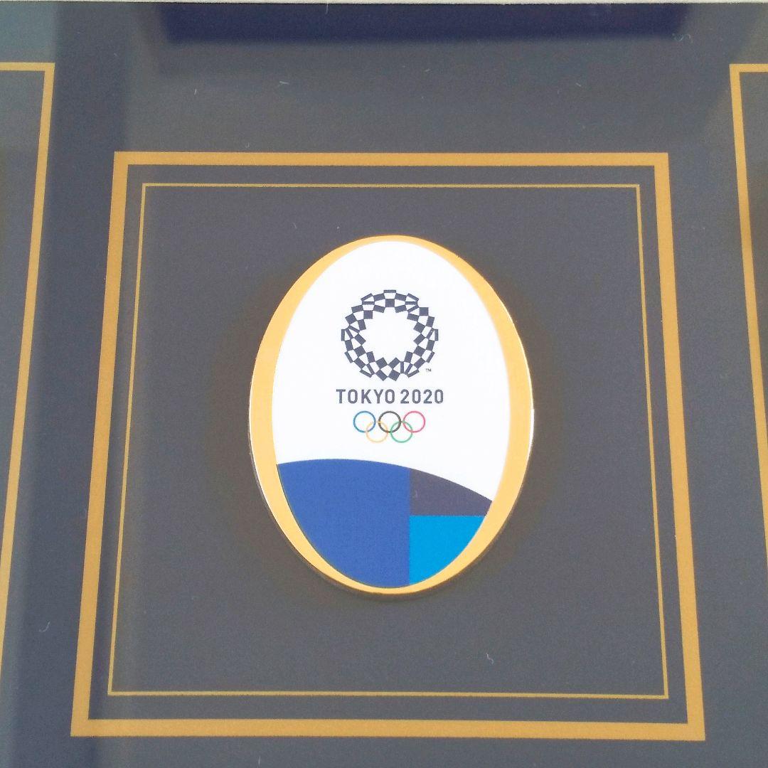 【送料無料】東京2020マスコット シリアルNo.入り額装ピンバッチセット