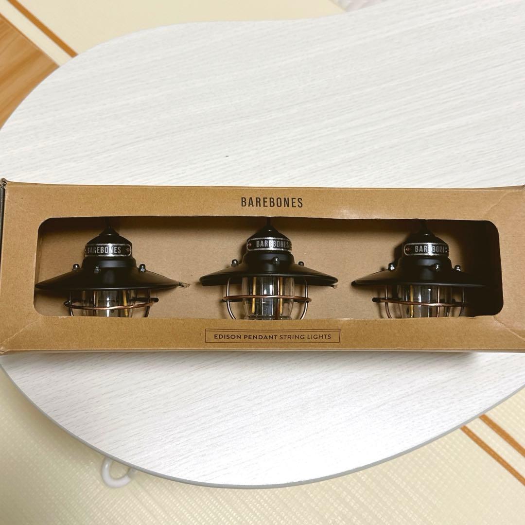 ベアボーンズリビング エジソンスリングライトLED ブラック