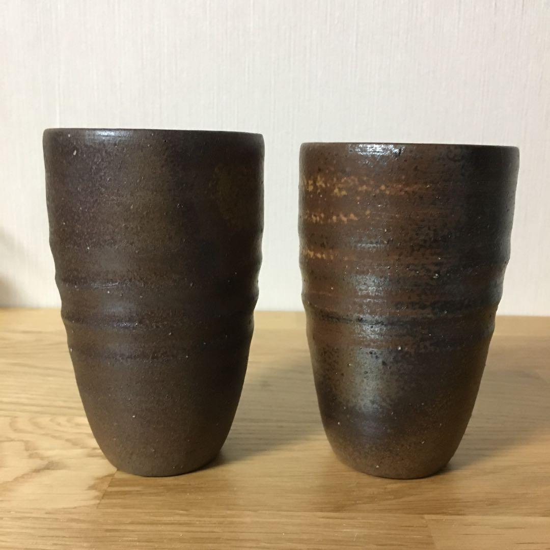 備前焼　ペアカップ　フリーカップ