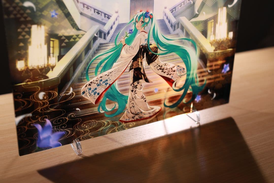 冬木小袖 初音ミク A3高精彩アクリルパネル 企画：東京国立博物館・大日本印刷製