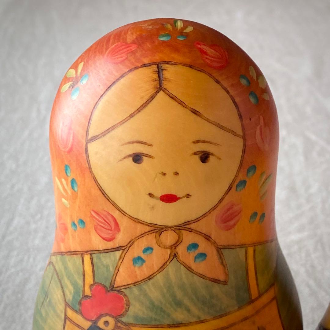 【極希少・名品】セルゲイ・コブロフ作 マトリョーシカ 5体（作家サイン入り）