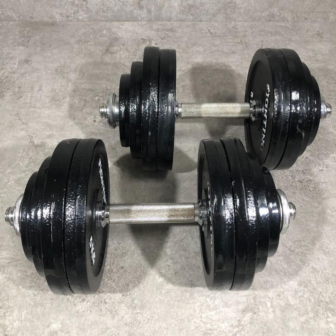 人気 FIGHTING ROAD ダンベル 60kgセット 片側30kg ①