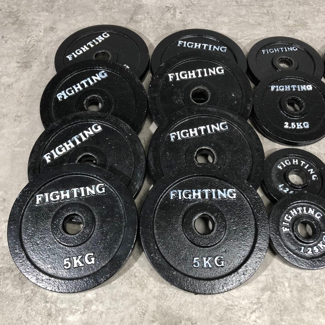 人気 FIGHTING ROAD ダンベル 60kgセット 片側30kg ①