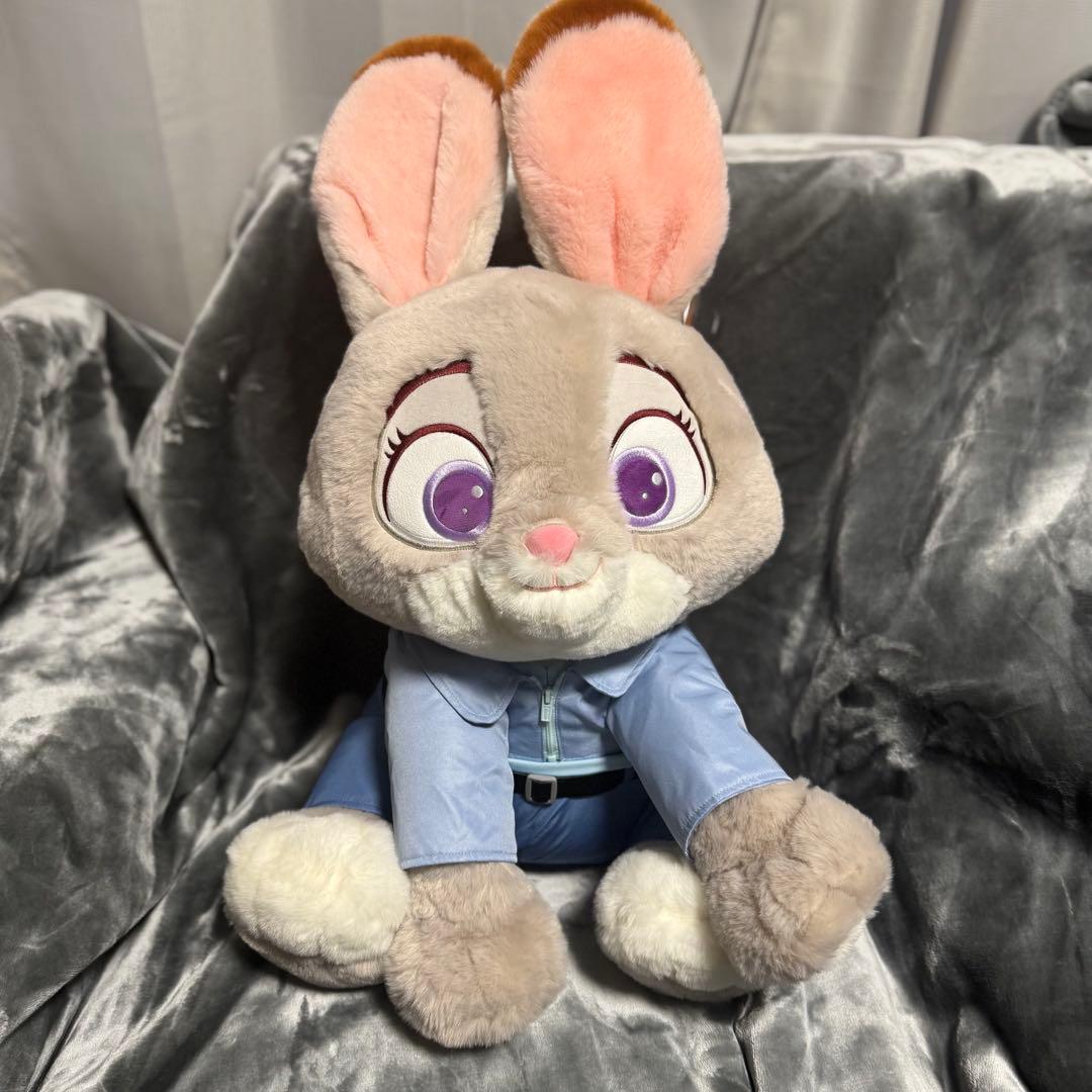ディズニー　ズートピア　ビッグ　ぬいぐるみ　ジュディ　ブランケット付き　50cm