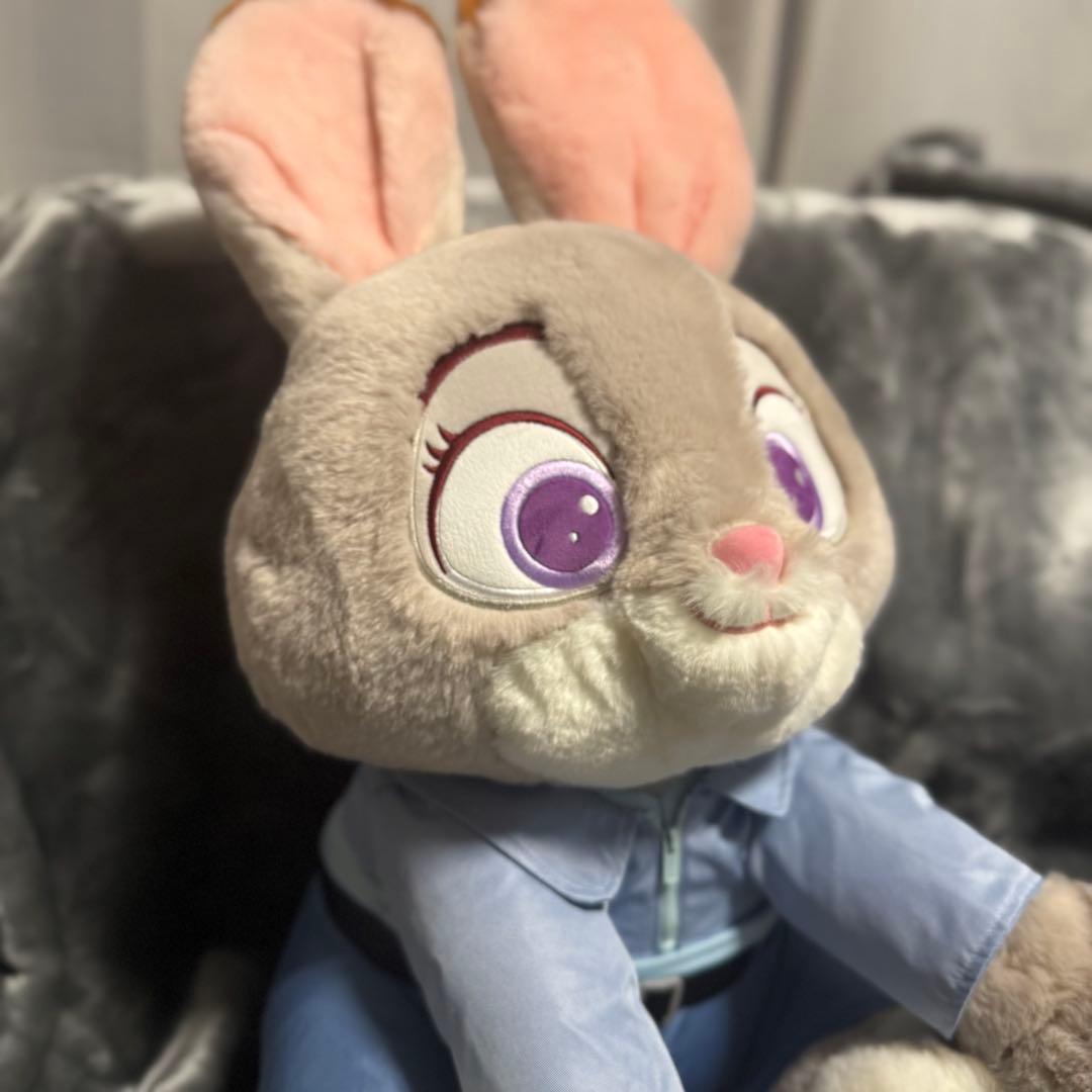 ディズニー　ズートピア　ビッグ　ぬいぐるみ　ジュディ　ブランケット付き　50cm
