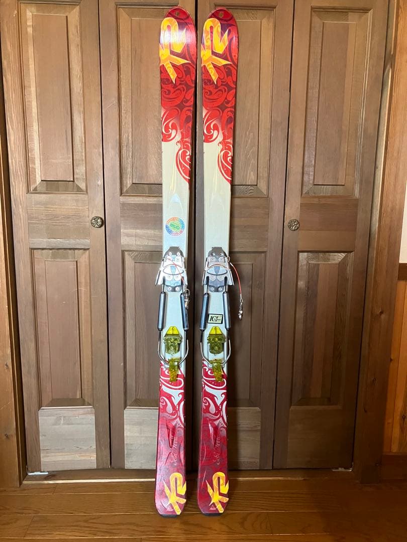 K2 シーデビル　テレマークスキー ビンディング　シール付き
