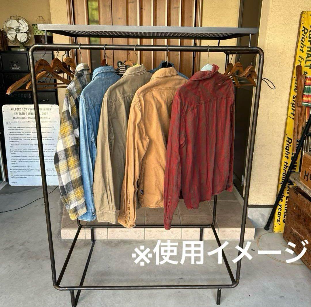 インダストリアル アイアン ラック シェルフ 無骨 シャビー 鉄製 店舗什器