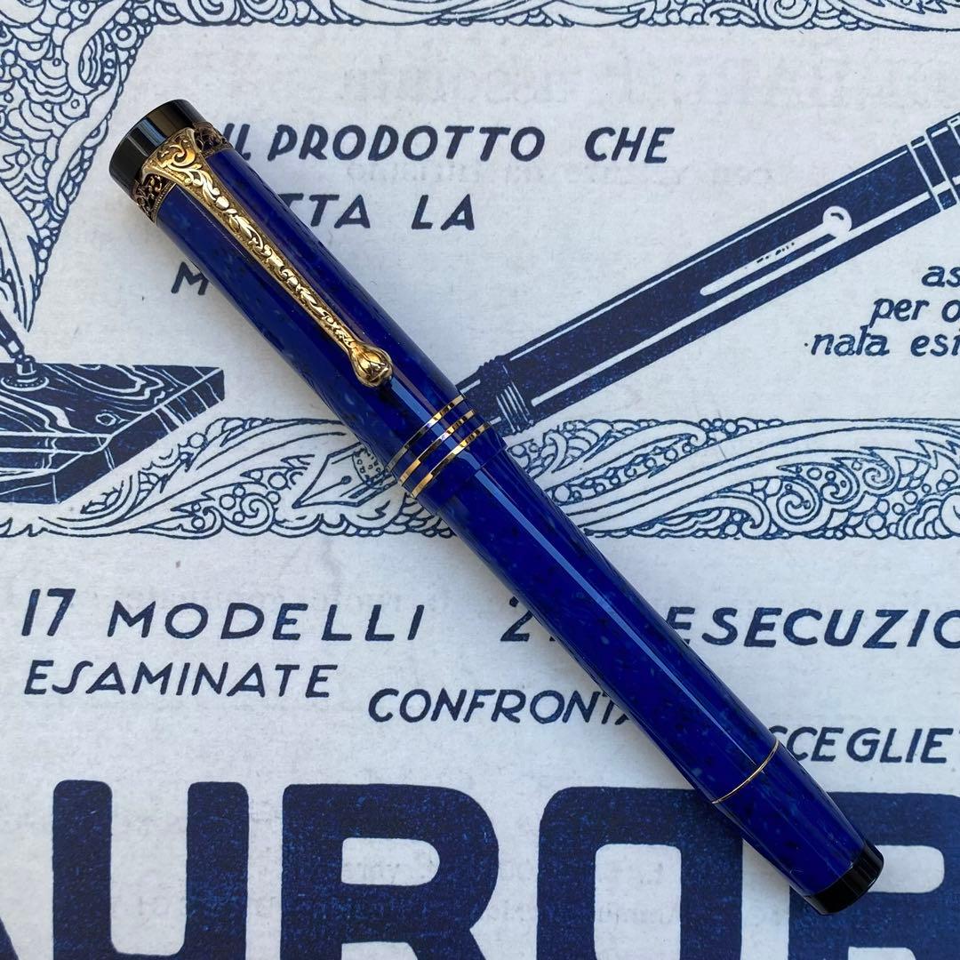 seedアウロラ セリエ・インテルナツィオナーレ ブルー 万年筆 EF