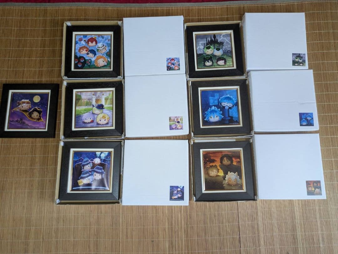 限定品　希少品　ディズニー　ツイステッドワンダーランド　アート額7枚　Ａ賞