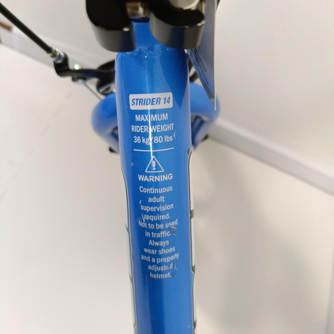 【美品】STRIDER 14x ストライダー スティールブルー バランスバイク