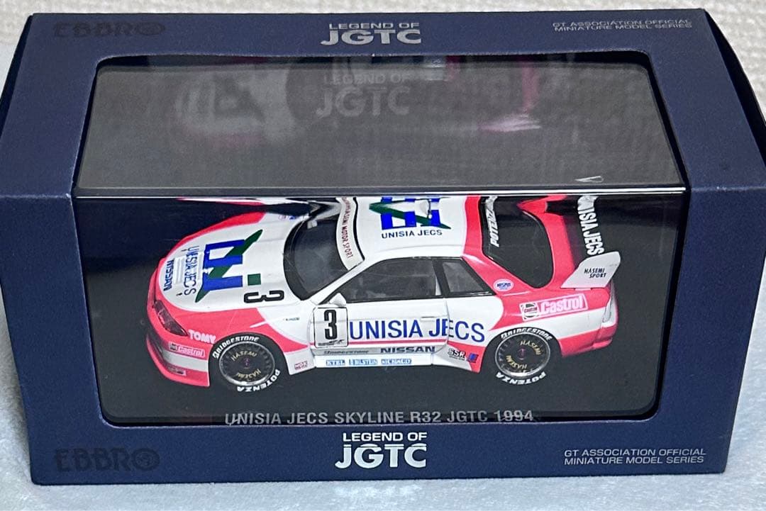ミニカー EBBRO UNISIA JECS SKYLINE R32 JGTC 1994