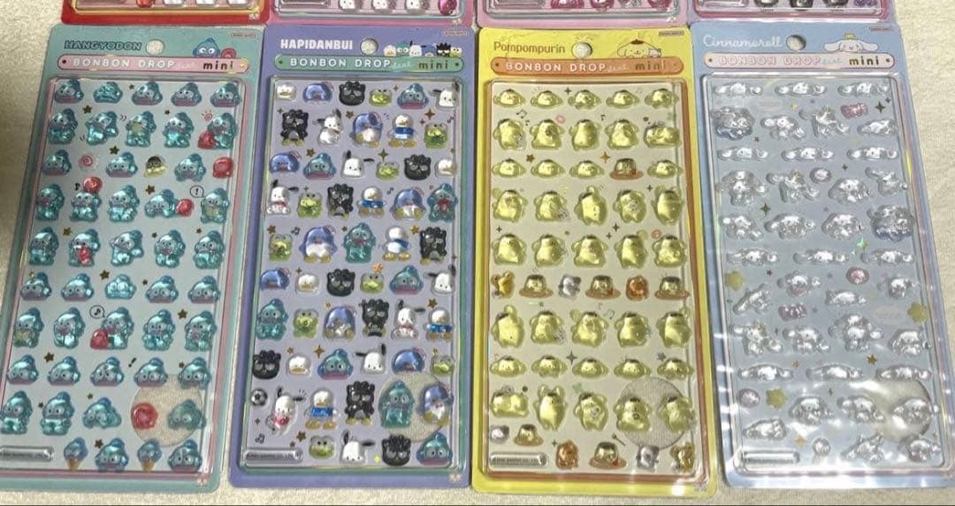 ボンボンドロップシール　サンリオミニ　フルセット