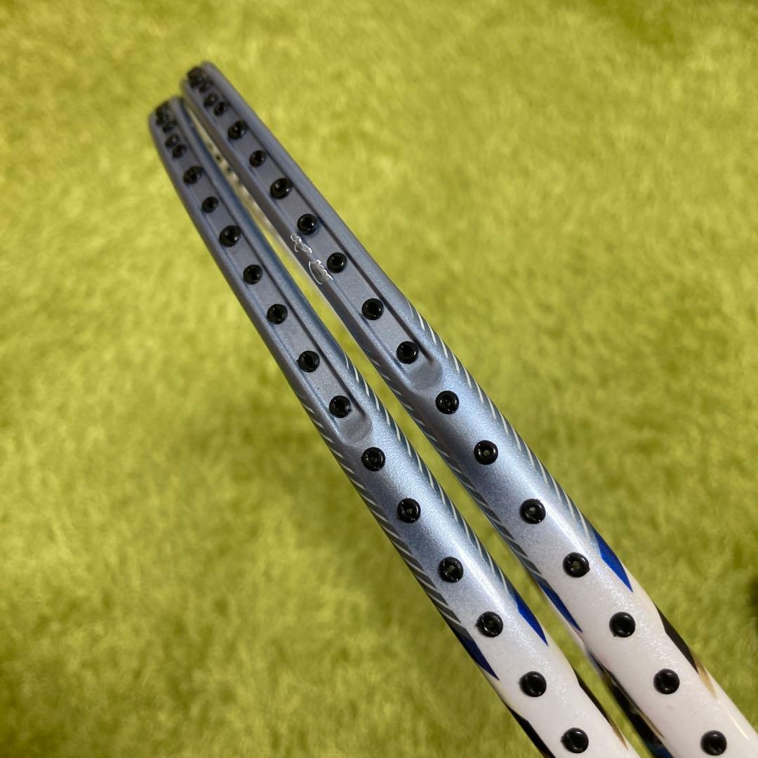 【良品】YONEX ナノレイ750 4U クリスタルブルー【2本まとめ売り】