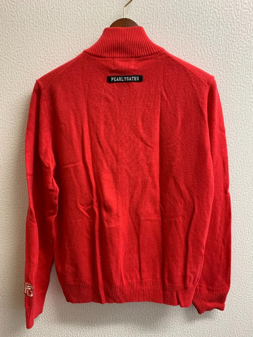 パーリーゲイツ　羊毛カシミヤ　セーター　ジップ付　サイズ４