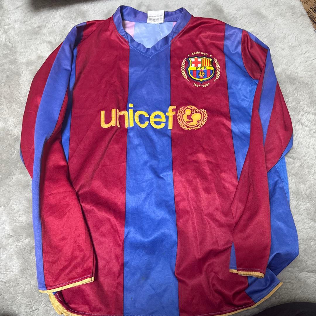 FC Barcelona ジャージ 赤/青 100%ポリエステル 値引きok