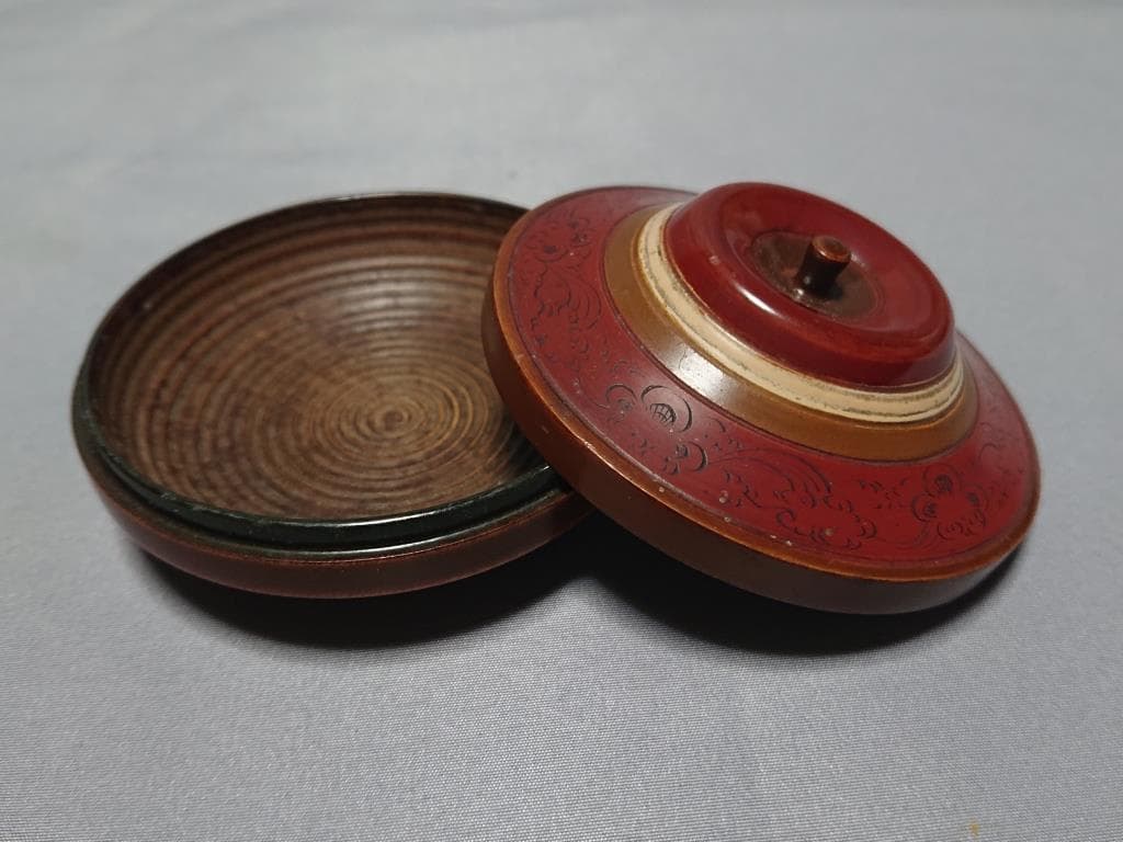 旧家蔵出し　独楽　香合