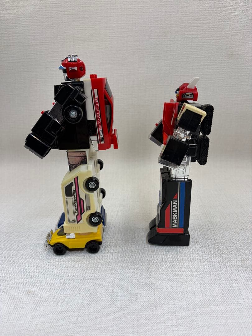 ロボットフィギュア マスクマン・ターボレンジャー　2体セット　時代物