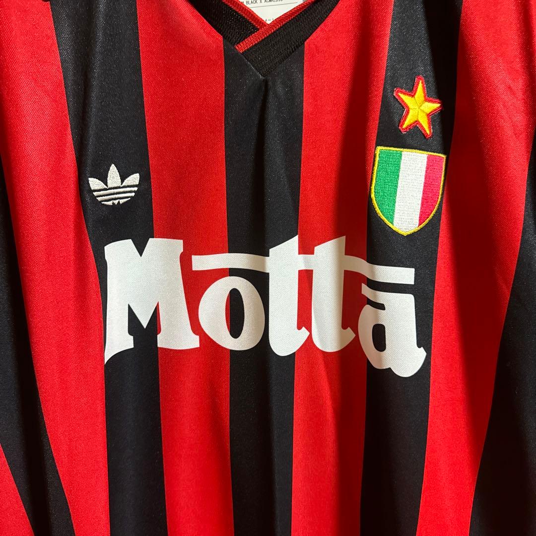 新品　赤黒ストライプ 6番　ACミラン　バレージ　football サッカー