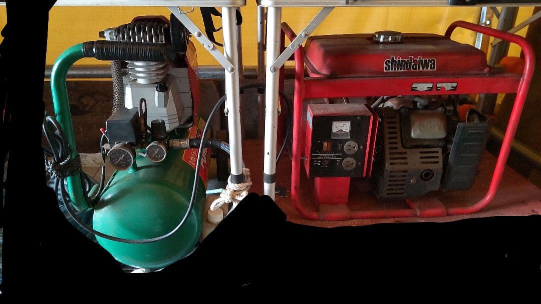 発電機・コンプレッサー セット「引き取り限定」「近場配達可能」