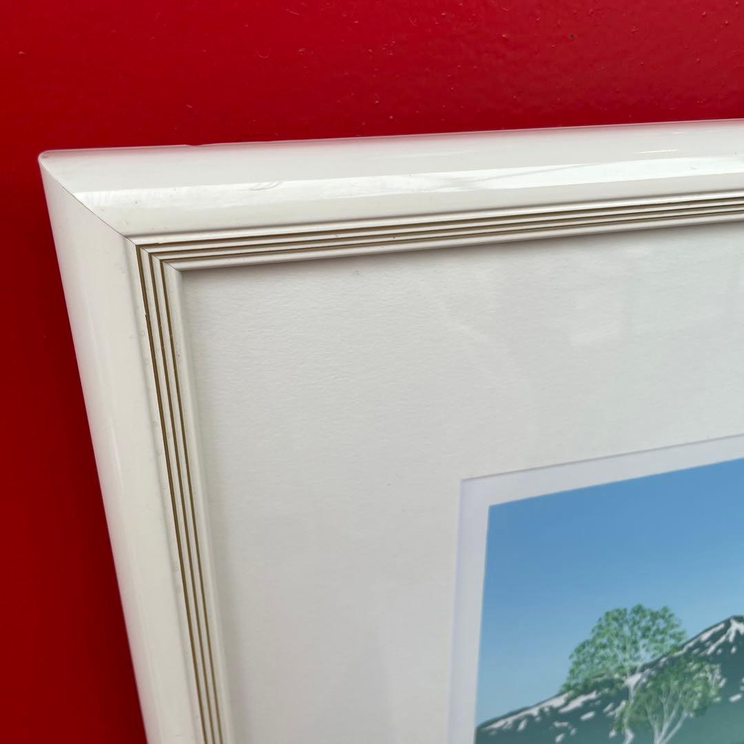 小暮真望 シルクスクリーン 「水芭蕉と尾瀬ヶ原」