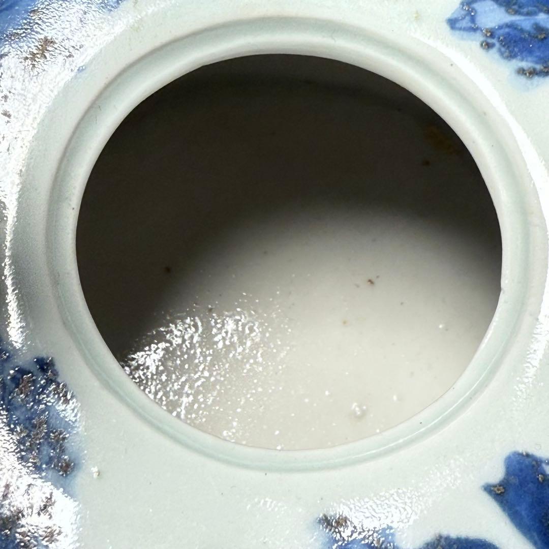 古伊万里　古平戸　染付山水図銚子　江戸時代　古美術　オブジェ　雰囲気◎