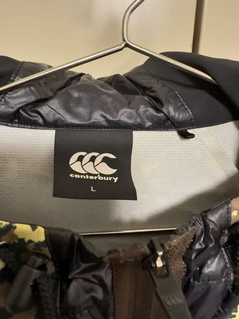 canterbury 迷彩　ストレッチ素材　上下セットアップ　上L 下M