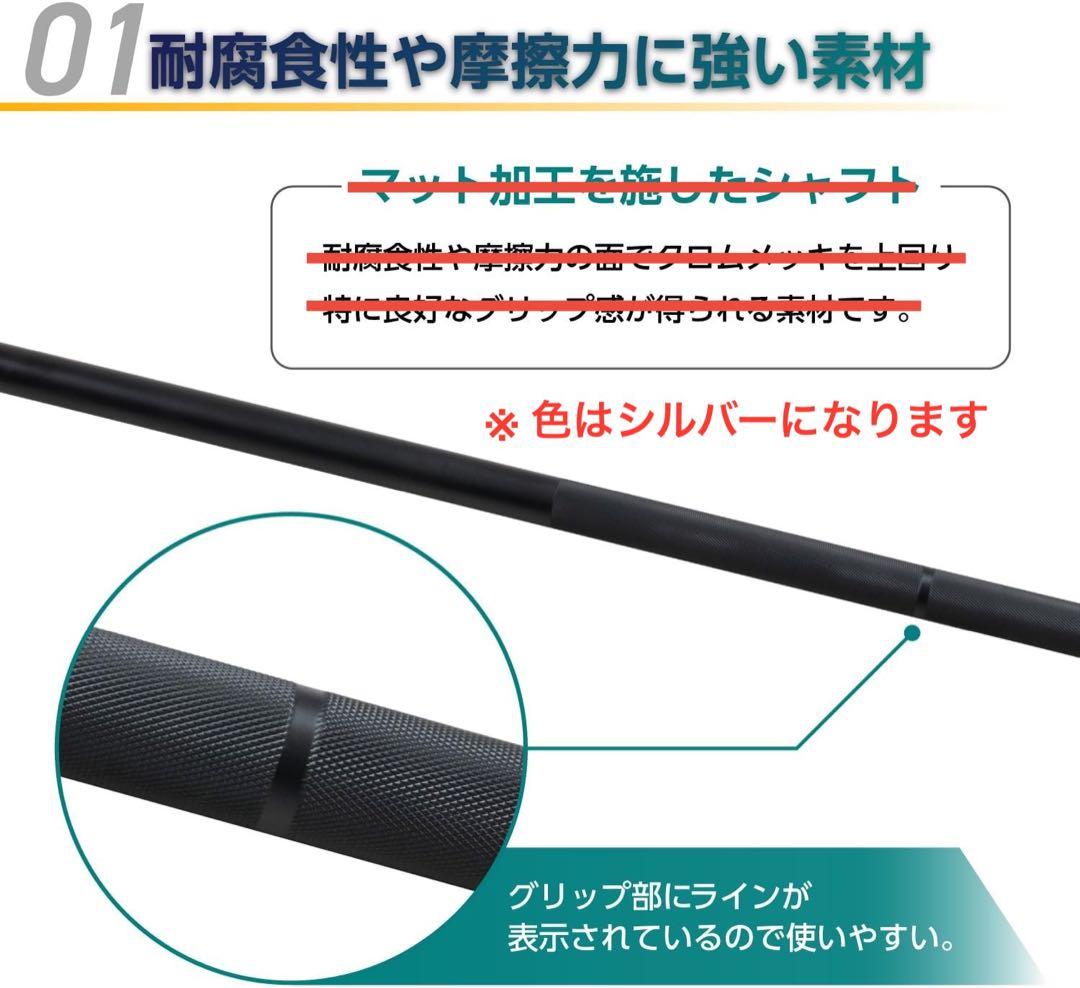 BODYTECH バーベルシャフト 200cm 28mmシルバー