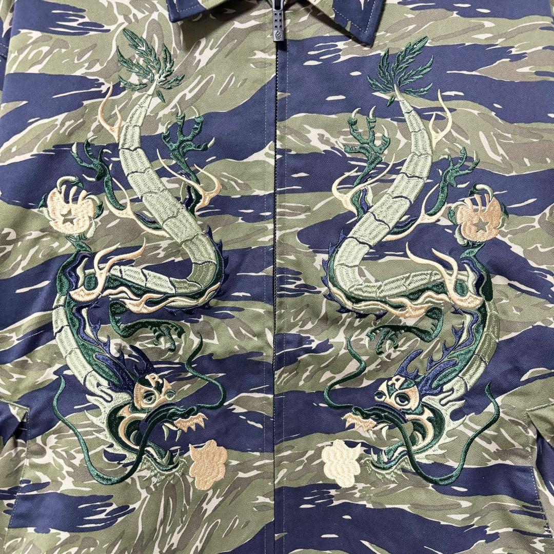 新品 ラッセルノ ゴルフ ドラゴン スーベニア ジャケット カモ XL 6