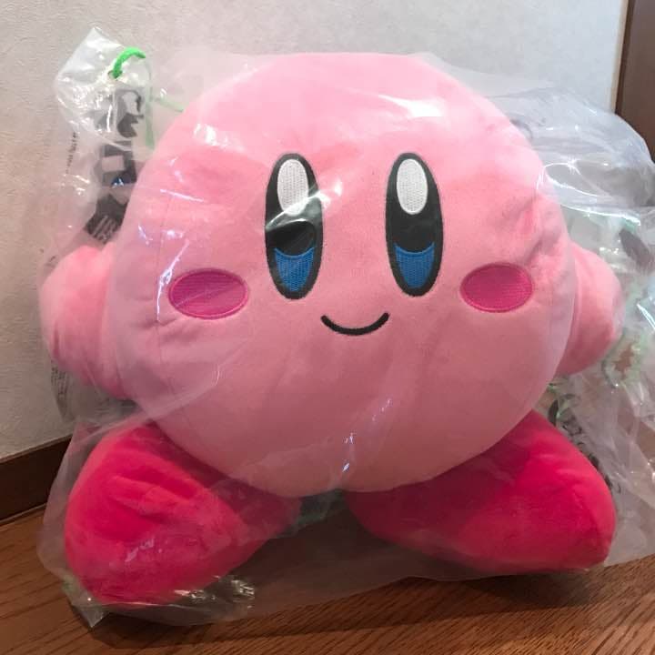 【新品 未使用】カービィ ビッグ ぬいぐるみ クッション ピンク 非売品