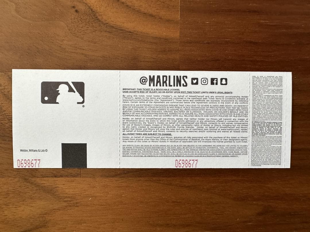 大谷翔平 50-50達成試合 未使用チケット 列席7/5（大谷選手の誕生日）