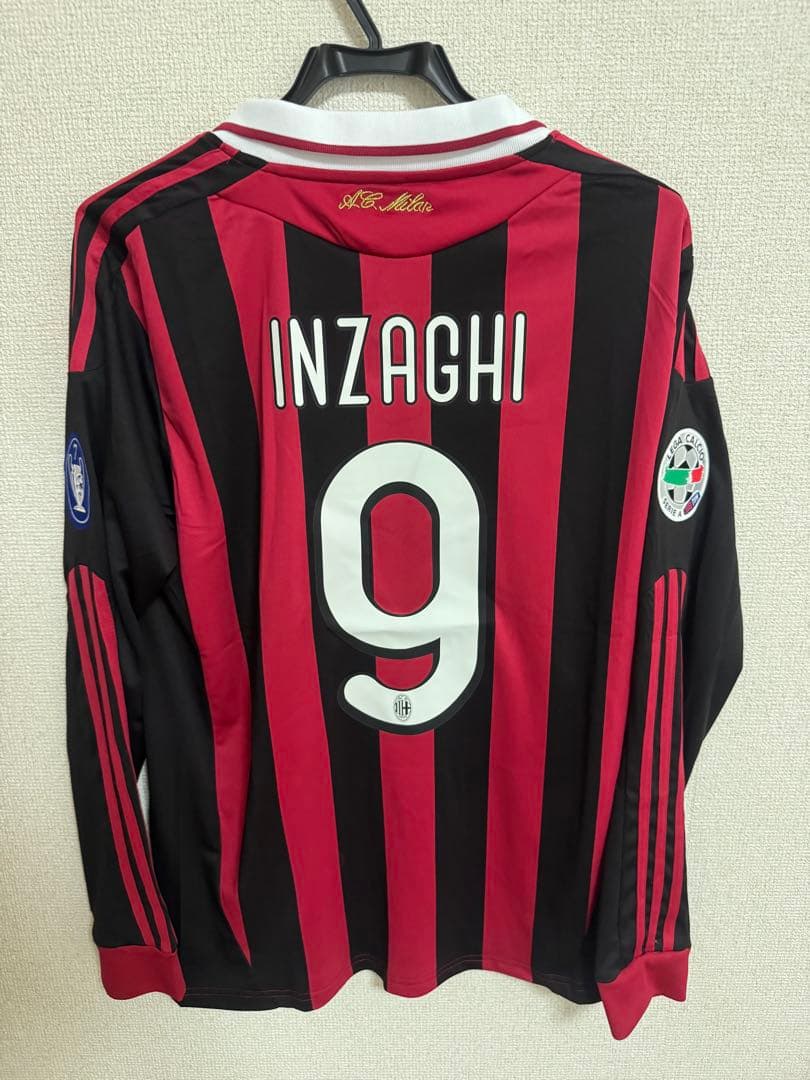 c*0様 【新品】希少 インザーギ ユニフォーム 長袖 ACミラン 新品タグ付き