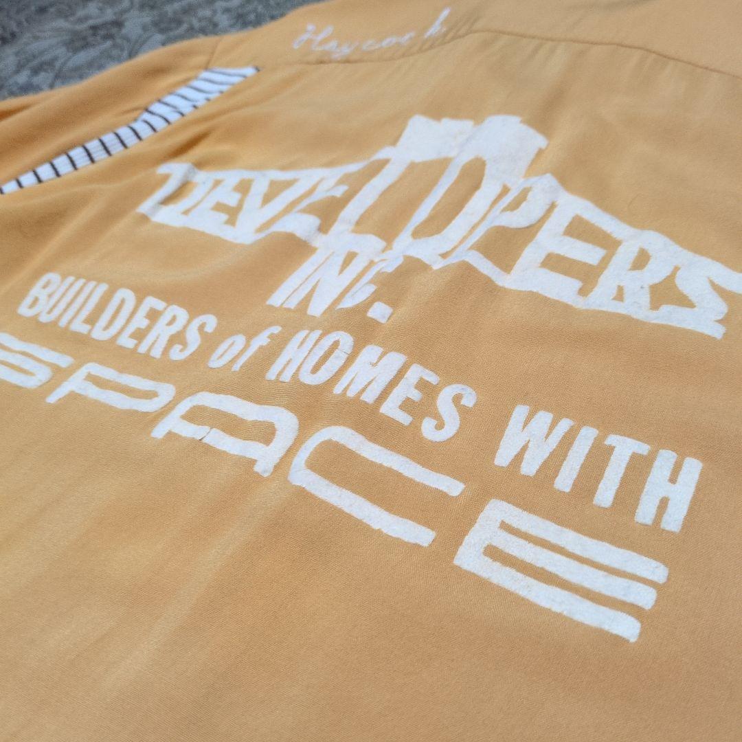 50s レーヨン ボーリングシャツ ロカビリー ビンテージ 古着 フロッキー