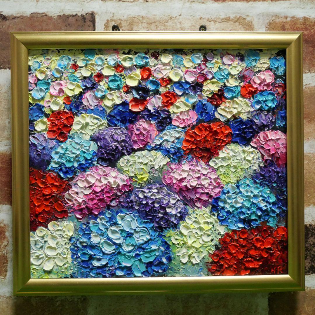 油絵 絵画 【Hydrangea】