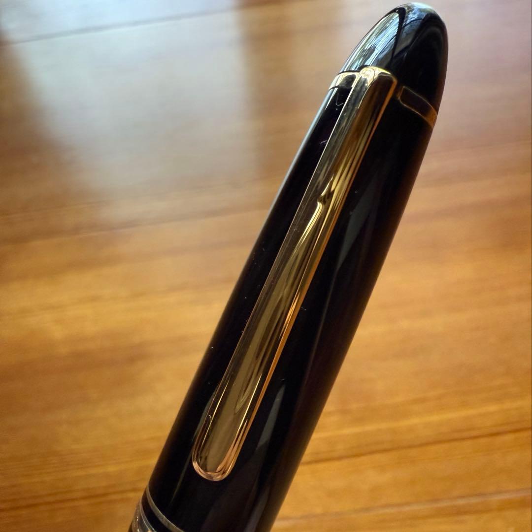 モンブラン 万年筆 146 状態良好 エボナイト芯 全金 B 太字 ブラック