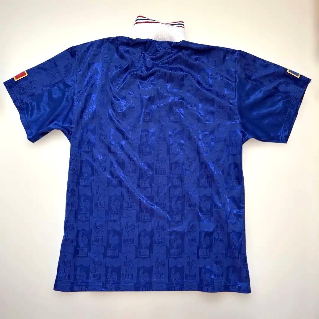 adidas フランス代表 ポロシャツ 青　サッカーウェア　ファンシャツ