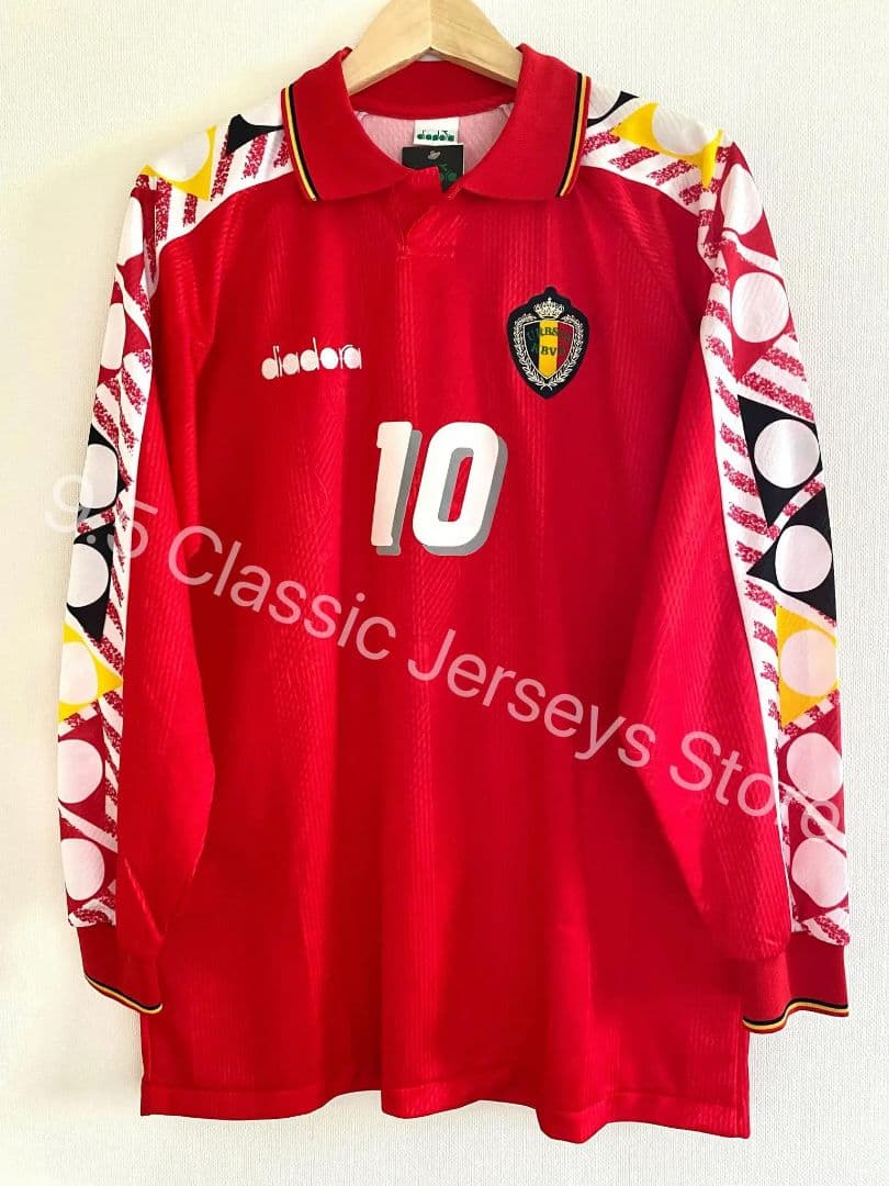 ベルギー代表 1994 ホーム ユニフォーム #10 SCIFO 長袖