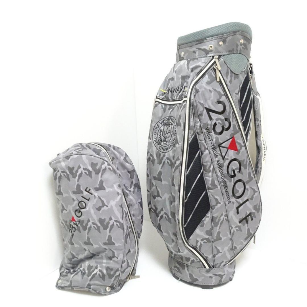 23区GOLF キャディバッグ 9.5型 カートタイプ 迷彩 ONWARD