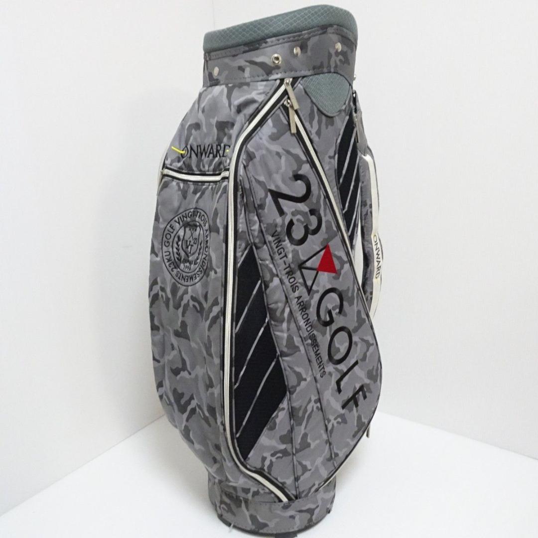 23区GOLF キャディバッグ 9.5型 カートタイプ 迷彩 ONWARD