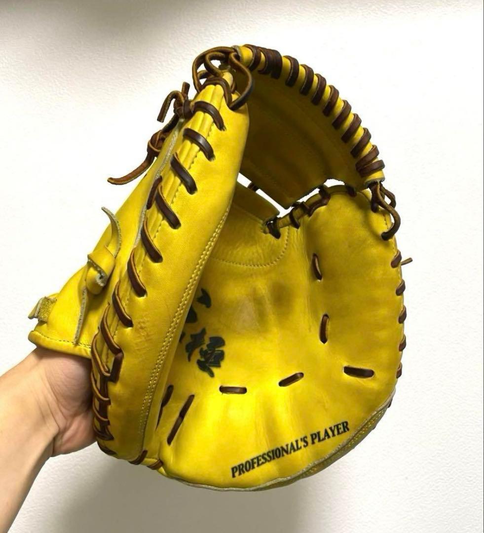 ハイゴールド 心極 型抜群 即戦力 極美品 軟式 キャッチャーミット　1696様