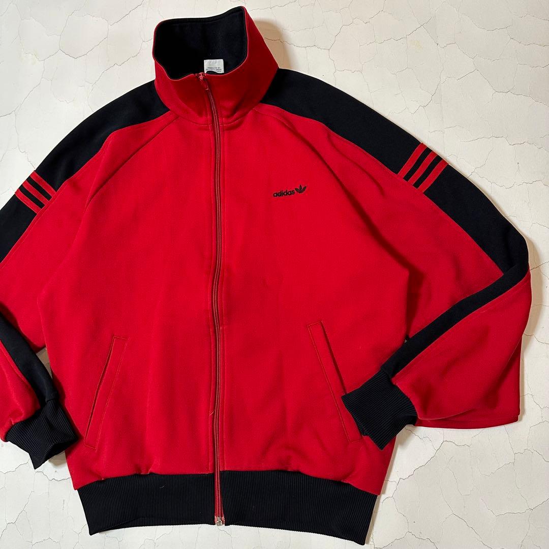 【希少 Lサイズ】 70s アディダス トラックジャケット 西ドイツ デサント製