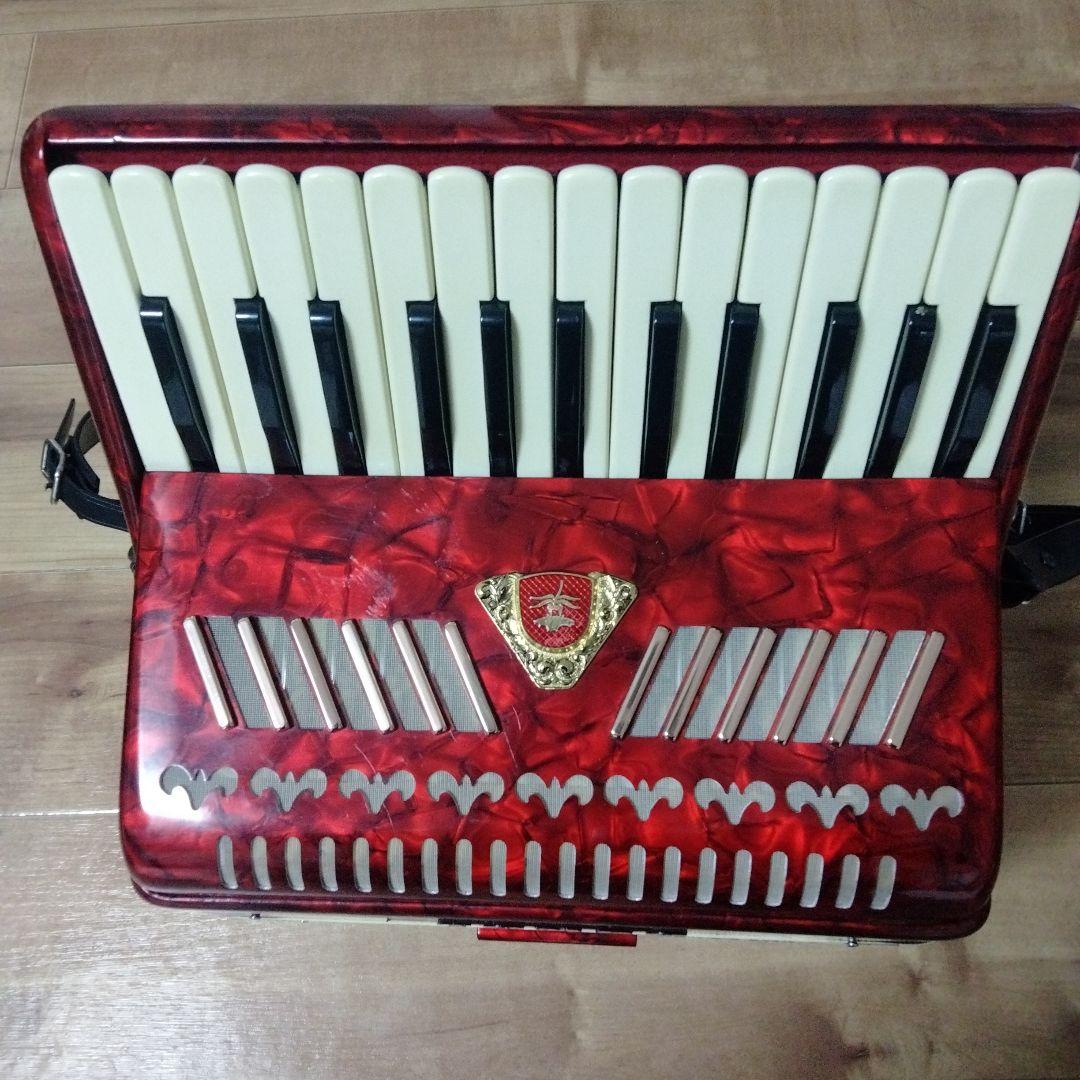 TOMBO SOPRANO アコーディオン 赤色