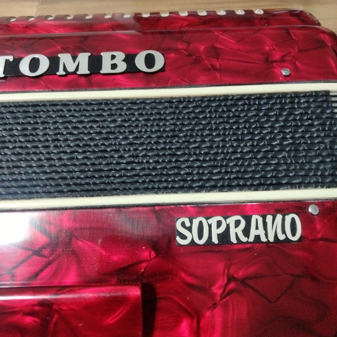 TOMBO SOPRANO アコーディオン 赤色