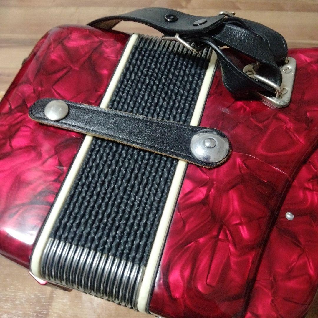 TOMBO SOPRANO アコーディオン 赤色