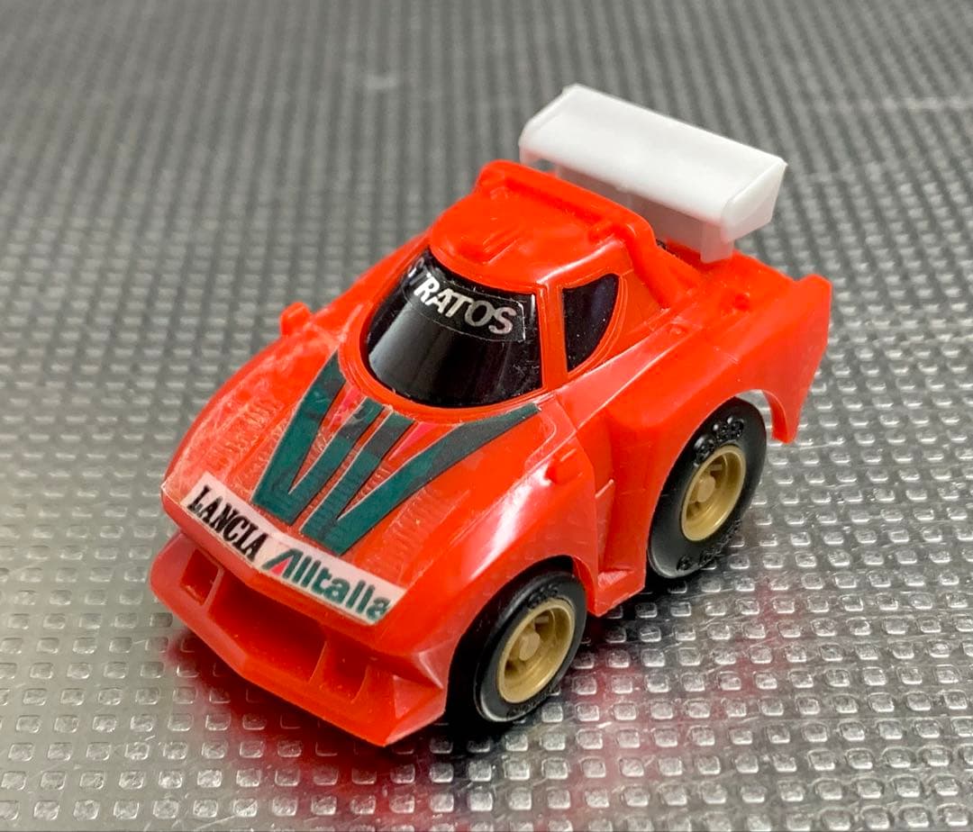 チョロQ A-37・ランチア・ストラトス・赤成型色ボディ・白ウイング・珍品・希少