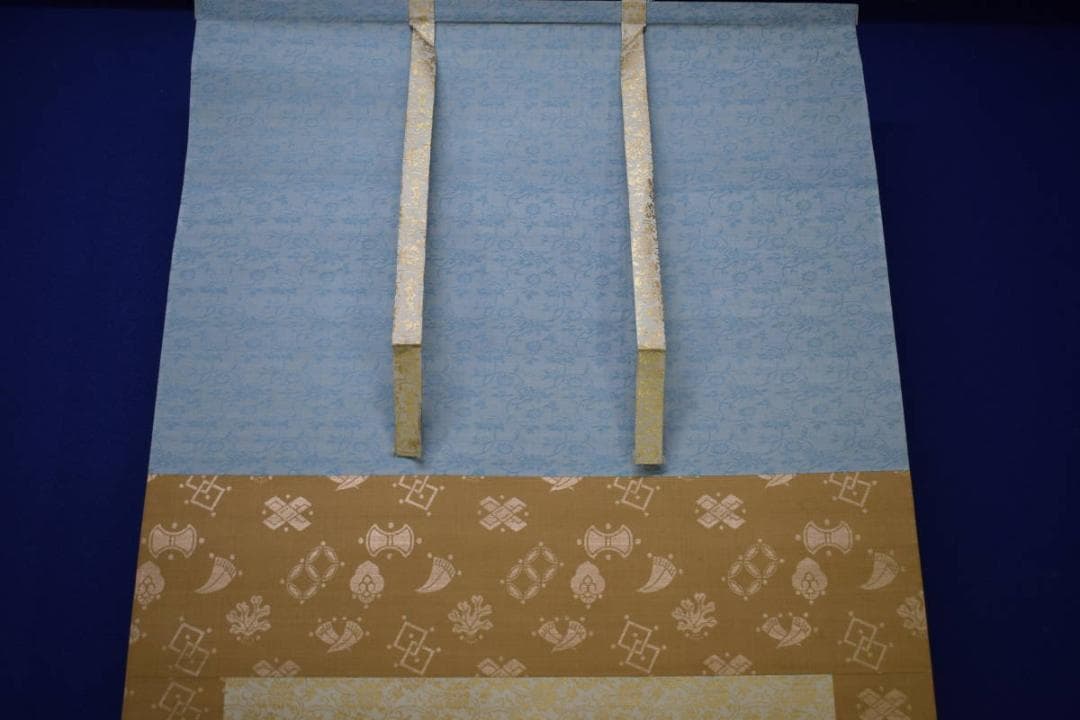 真作/大原呑舟/高砂図/絹表装/布袋屋掛軸HJ-375