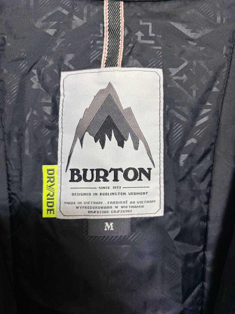 BURTON ペイント加工スノーボードジャケット M