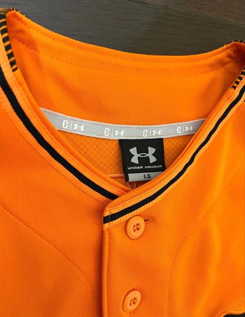 ジャイアンツ岡本和真選手アンダーアーマー製2020橙魂ユニフォームＬＧ★巨人