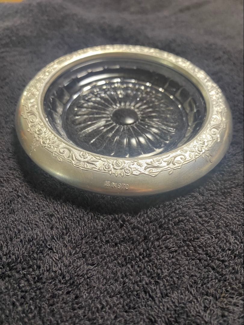 純銀製【新品未使用】純銀製コースター5個組セット